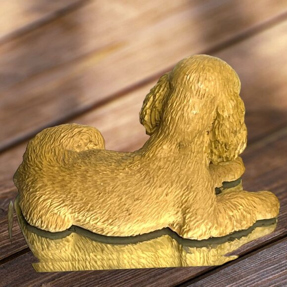 Vintage Cocker Spaniel Hand Painted Dog Figurine Signed USA Made - Picture 2 of 6